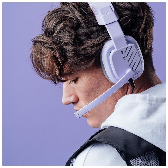 Logitech ASTRO A10 Cuffie Gaming Cablate Gen 2 Over-Ear con Microfono Flip-to-Mute Lilla