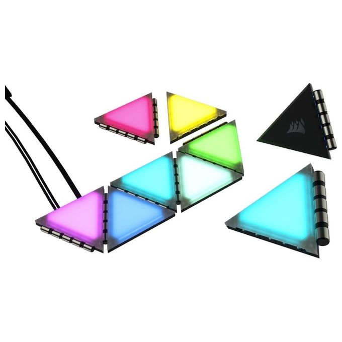 Corsair iCUE LC100 Luci Smart Triangolari per Case Starter Pack