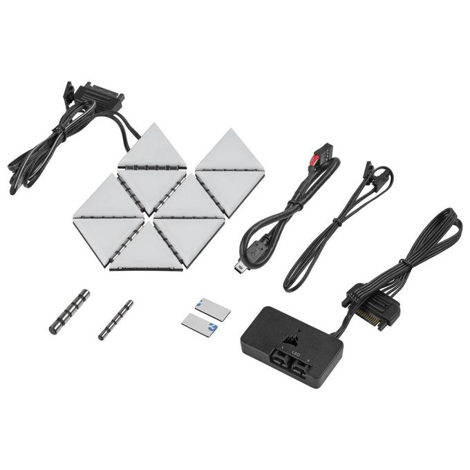 Corsair iCUE LC100 Luci Smart Triangolari per Case Starter Pack