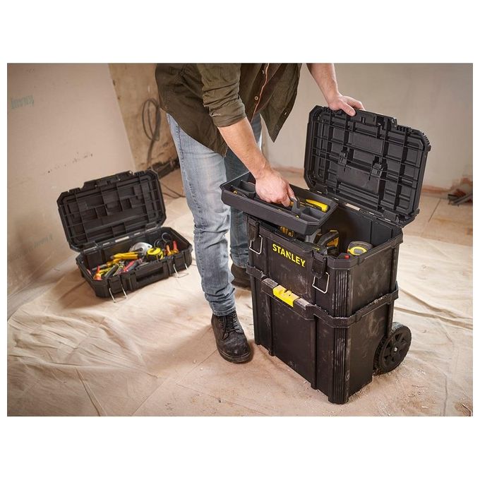 Stanley Carrello Porta Attrezzi 1 Modular Rolling Tool Box Nero