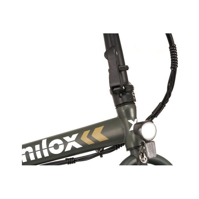 Nilox E-Bike X8 Plus Bici Elettrica con Pedalata Assistita 70Km di Autonomia Batteria Removibile al Litio da 36 V - 13 Ah Gomme 20'' Fat Doppio Freno a Disco