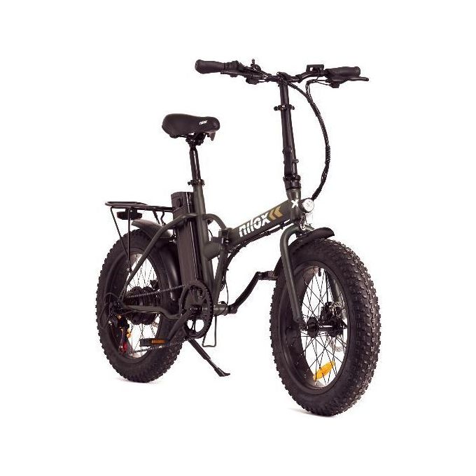 Nilox E-Bike X8 Plus Bici Elettrica con Pedalata Assistita 70Km di Autonomia Batteria Removibile al Litio da 36 V - 13 Ah Gomme 20'' Fat Doppio Freno a Disco
