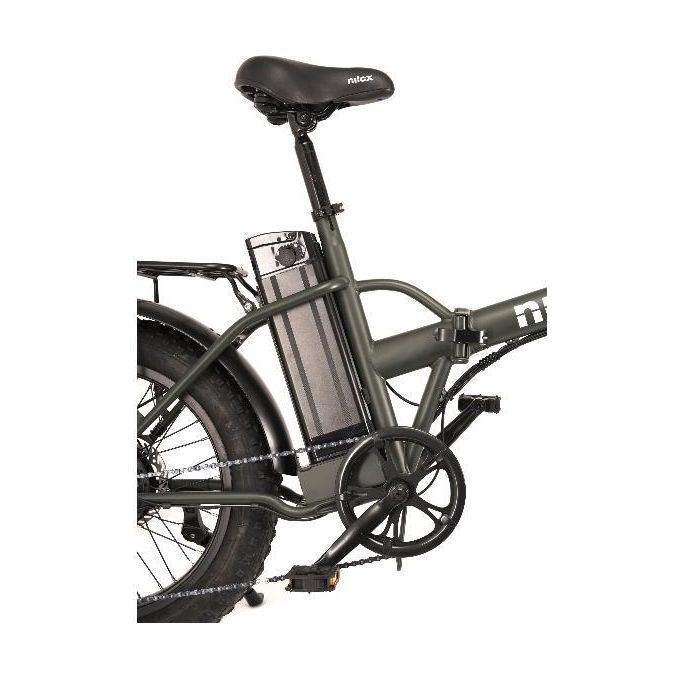 Nilox E-Bike X8 Plus Bici Elettrica con Pedalata Assistita 70Km di Autonomia Batteria Removibile al Litio da 36 V - 13 Ah Gomme 20'' Fat Doppio Freno a Disco