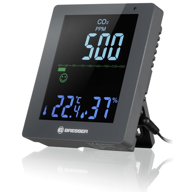 Bresser CO² Monitor Qualita' dell'Aria Grigio