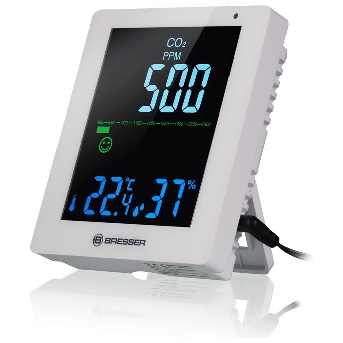Bresser CO² Monitor Qualita' dell'Aria Bianco
