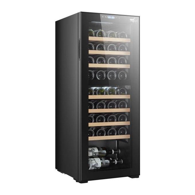 Melchioni Vermentino 36C Dual Cantinetta Vini 36 Bottiglie Classe energetica G Ripiani in Legno 9   103 Litri Touch controllo Temperatura 5-18 °C 110 cm Nero