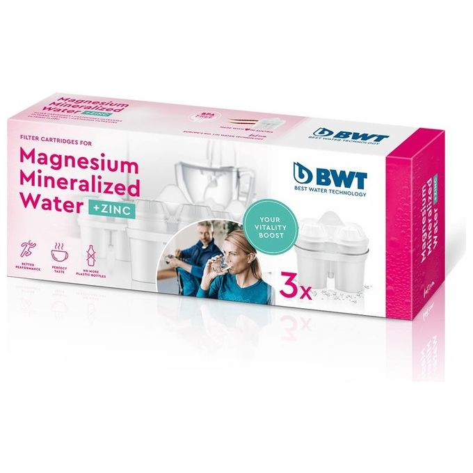 Bwt 814453 Confezione da 3 Zink Magnesium Mineralized Water