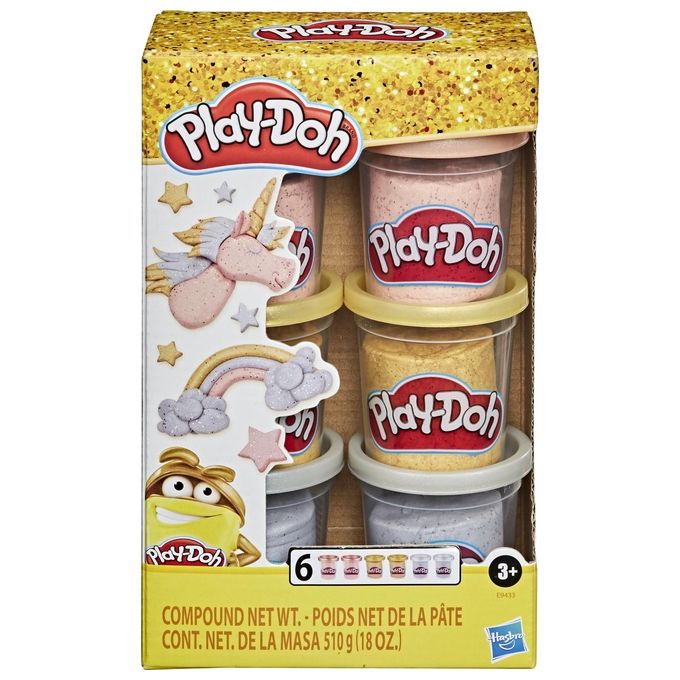 Play-Doh Composto per Ceramica e Modellazione 250Gr Colori Assortiti 6 Pezzi