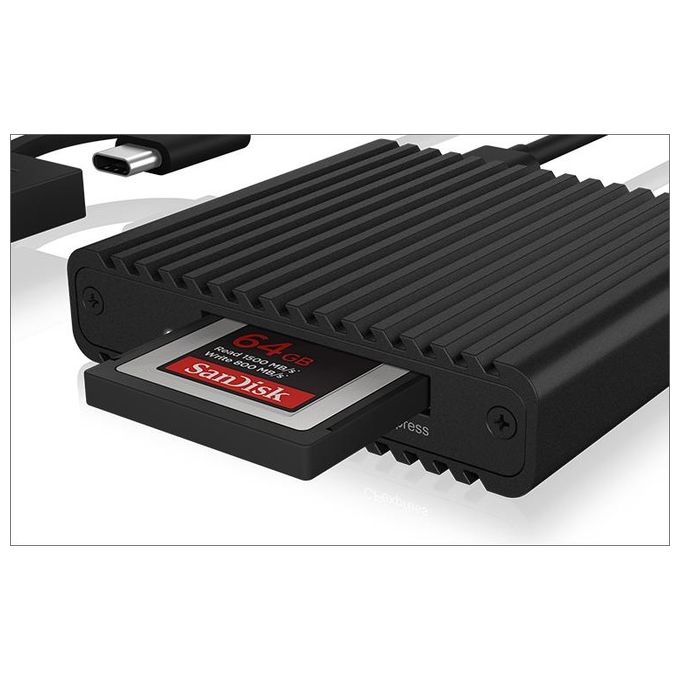 RaidSonic ICY BOX IB-CR404-C31 CFexpress Card Reader Type B con USB 3.2 Gen2