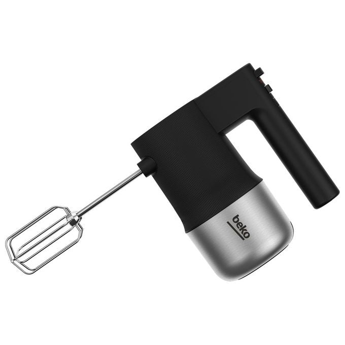 BEKO HMM81504BX Sbattitore elettrico potenza 500 W velocita' variabili tasto Turbo accessori inclusi (fruste e ganci inox) Acciaio inox-Nero