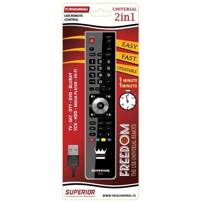 Superior Telecomando Tv Freedom 2in1