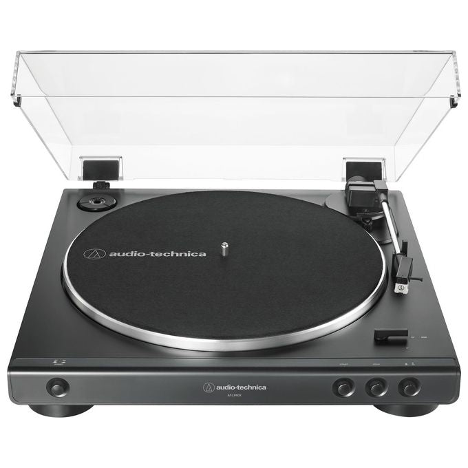 Audio-Technica AT-LP60X Giradischi con Trasmissione a Cinghia Nero Completamente Automatico