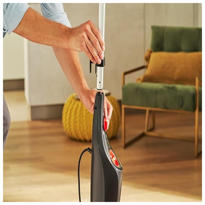 Vileda Steam PLUS XXL – Pulitore a vapore scopa, capacita' serbatoio 0,4 L, potenza 1550 W, autonomia vapore circa 28 min, funzioni: riscaldamento rapido in 15 s con 3 livelli di vapore, accessori inclusi (copertura microfibra e aliante tappeti), colore n