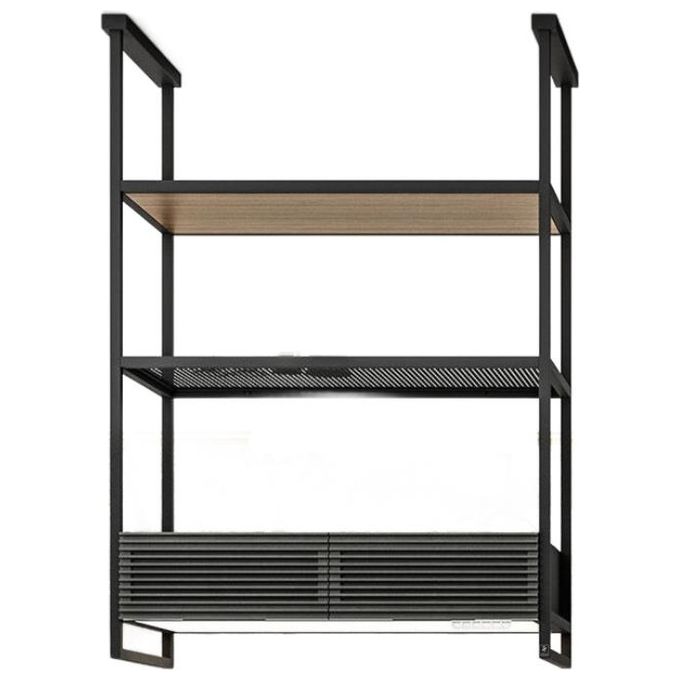 Elica OPEN SUITE SUPERIOR BL MAT-F-80 Cappa a parete Filtrante 3 velocita' Portata 526 m³-h 80cm Nero effetto soft touch PRF0165965