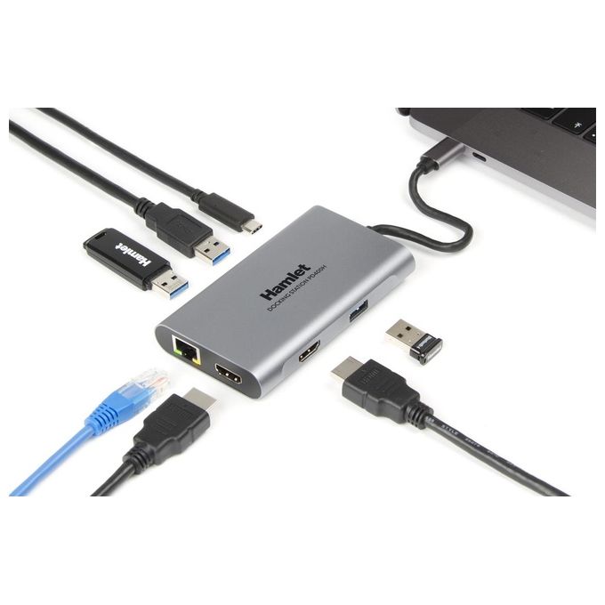 Hamlet Docking Station Usb-C Pd400h 85W