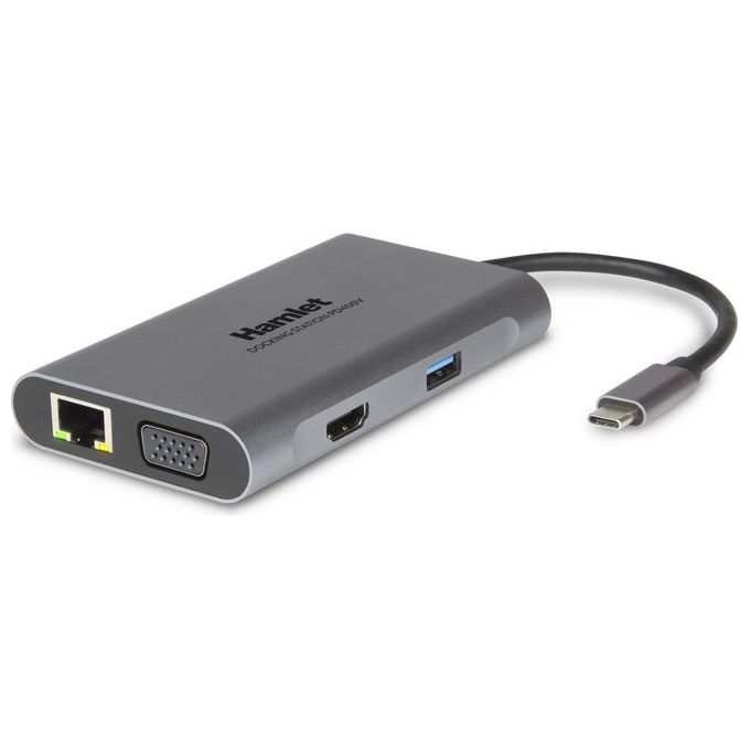 Hamlet HDKC-PD400V Docking Station Usb-C Pd 400V 60W