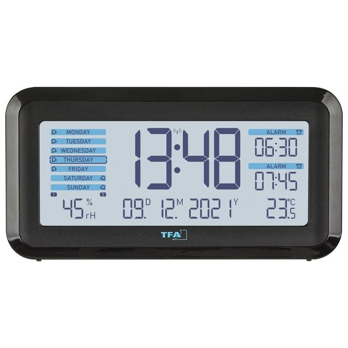TFA Dostmann 60.2562.01 Sveglia Digitale Monitor Clima Stanza BOXX2
