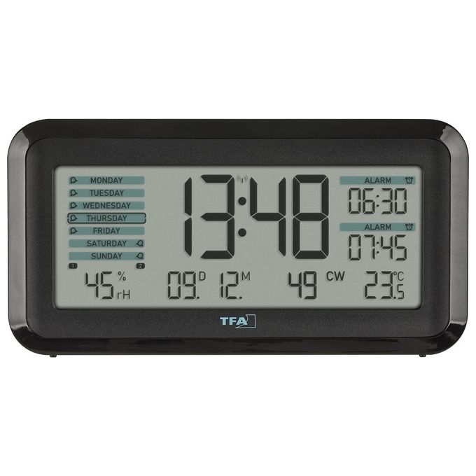 TFA Dostmann 60.2562.01 Sveglia Digitale Monitor Clima Stanza BOXX2