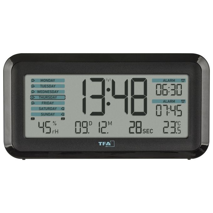 TFA Dostmann 60.2562.01 Sveglia Digitale Monitor Clima Stanza BOXX2