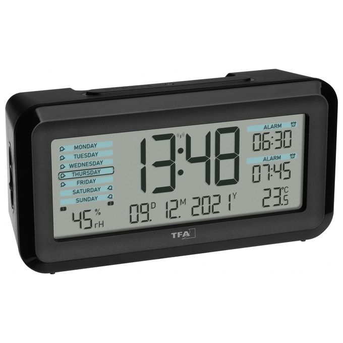 TFA Dostmann 60.2562.01 Sveglia Digitale Monitor Clima Stanza BOXX2