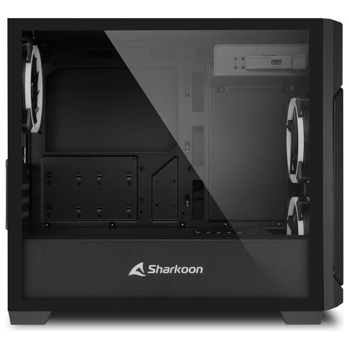 Sharkoon V1000 RGB Case Micro-Atx 2xUsb 3.0 Vetro Temperato 2x120mm Fan Front 1x120mm Fan Rear 4 Slot Espa