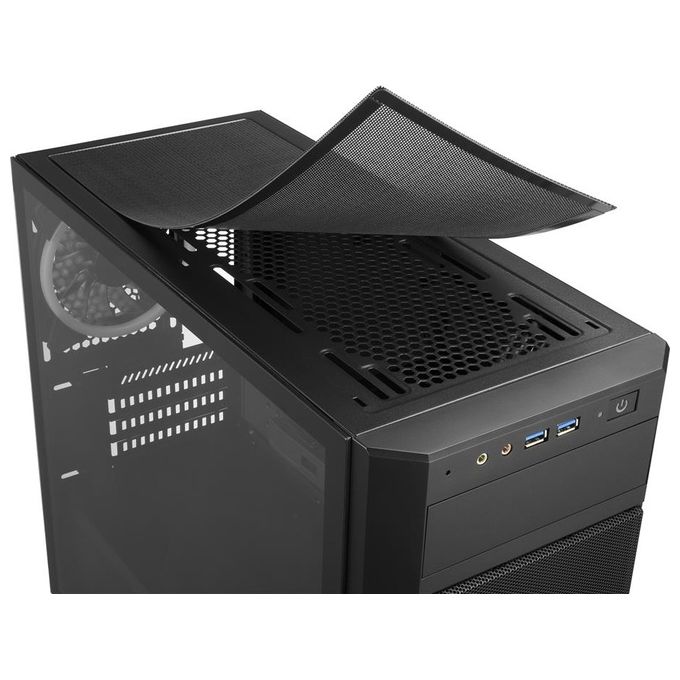 Sharkoon V1000 RGB Case Micro-Atx 2xUsb 3.0 Vetro Temperato 2x120mm Fan Front 1x120mm Fan Rear 4 Slot Espa