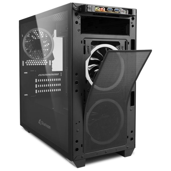 Sharkoon V1000 RGB Case Micro-Atx 2xUsb 3.0 Vetro Temperato 2x120mm Fan Front 1x120mm Fan Rear 4 Slot Espa