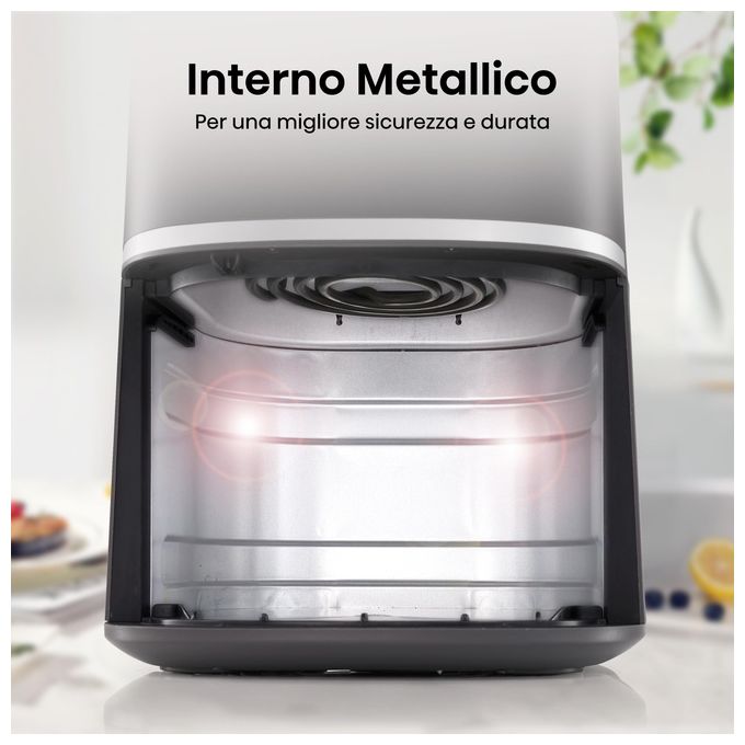 Hisense HAF1900D - Friggitrice ad aria 7 L, potenza 1800 W, programmi preimpostati, display digitale, tecnologia di cottura ad aria calda, colore Nero