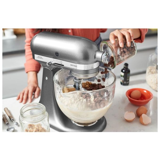 KitchenAid ARTISAN 5KSM185PS Impastatrice Planetaria 300W 4,8 Litri Medallion Silver