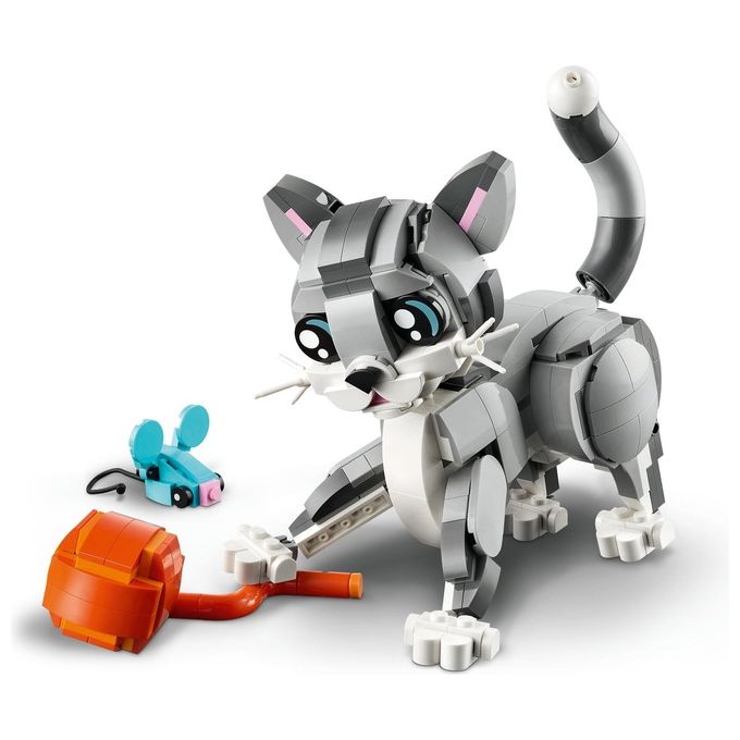 LEGO Creator 3 in 1 Gatto Giocoso Giocattolo - Si Trasforma in Piccione o in Cane - Animali da Costruire per Bambine Bambini Ragazze e Ragazzi da 8 Anni - Idea Regalo di Compleanno Creativa - 31163