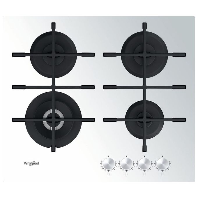 Whirlpool GOWL 628-WH Piano Cottura a Gas 4 Zone 60 cm Bianco