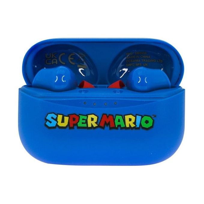 4Side Super Mario Blue Earpods Auricolari