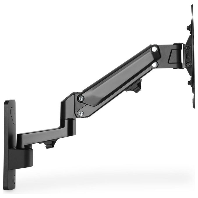 Digitus Supporto a Parete Universale per Monitor 43'' con Molla a Gas e Braccio Orientabile