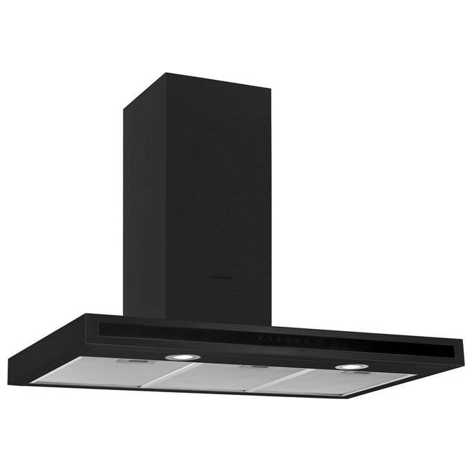 Silverline 3173.9.733.04 Cappa Cucina Aspirante a Parete Larghezza 90 cm sistema Anticondensa colore Nero