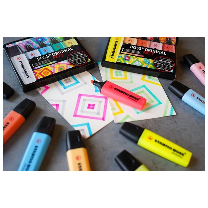 Stabilo Confezione 5 Boss Colori Caldi Arty