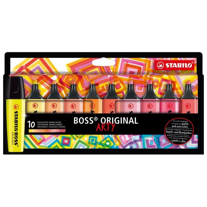 Stabilo Confezione 10 Boss Colori Caldi Arty