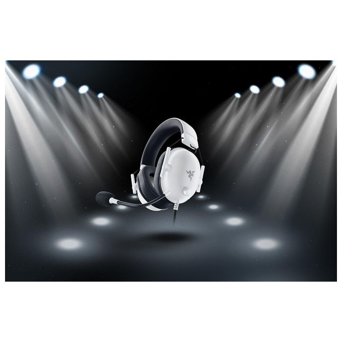 Razer BlackShark V2 X - Cuffie da Gioco Esports Cablate Multipiattaperma (Driver TriForce da 50 mm Microfono cardioide HyperClear Audio Surround 7.1) Bianco