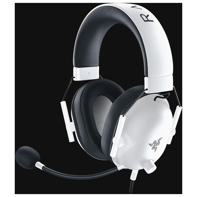Razer BlackShark V2 X - Cuffie da Gioco Esports Cablate Multipiattaperma (Driver TriForce da 50 mm Microfono cardioide HyperClear Audio Surround 7.1) Bianco