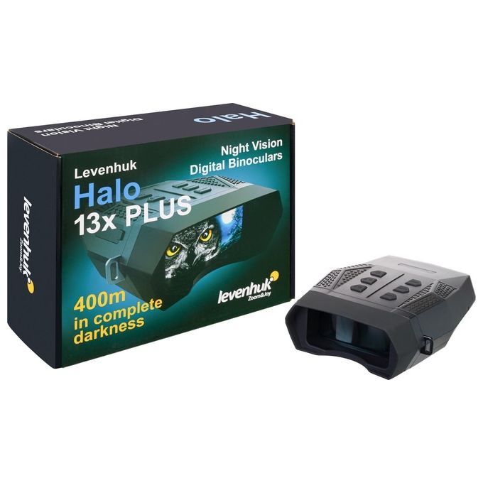 Levenhuk Halo 13X PLUS Visore Notturno Binoculare Digitale con Schermo LCD e Fotocamera Integrata per la Cattura di Foto e Video