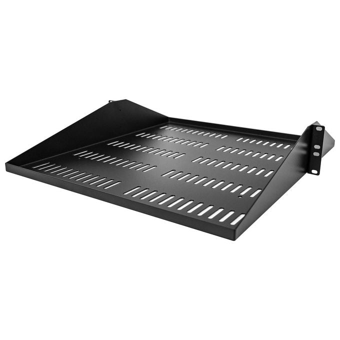 StarTech.com Mensola Rack 19'' 2U Ripiano Ventilato per Server Rack 19 Pollici a Sbalzo 50cm Nero