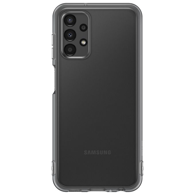Samsung Galaxy A13 Soft Clear Cover Nero per una Protezione Elegante e Sottile con Design Trasparente