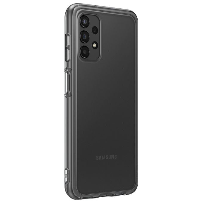 Samsung Galaxy A13 Soft Clear Cover Nero per una Protezione Elegante e Sottile con Design Trasparente