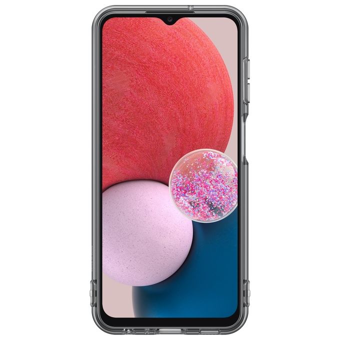 Samsung Galaxy A13 Soft Clear Cover Nero per una Protezione Elegante e Sottile con Design Trasparente