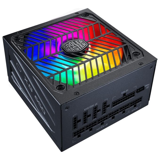 Cooler Master Alimentatore XG750 PLUS PLATINUM 750W 80 Plus Platinum Active PFC 135mm Fan Full Modular ARGB Display Panel
