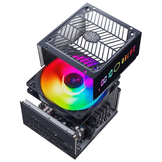 Cooler Master Alimentatore XG750 PLUS PLATINUM 750W 80 Plus Platinum Active PFC 135mm Fan Full Modular ARGB Display Panel