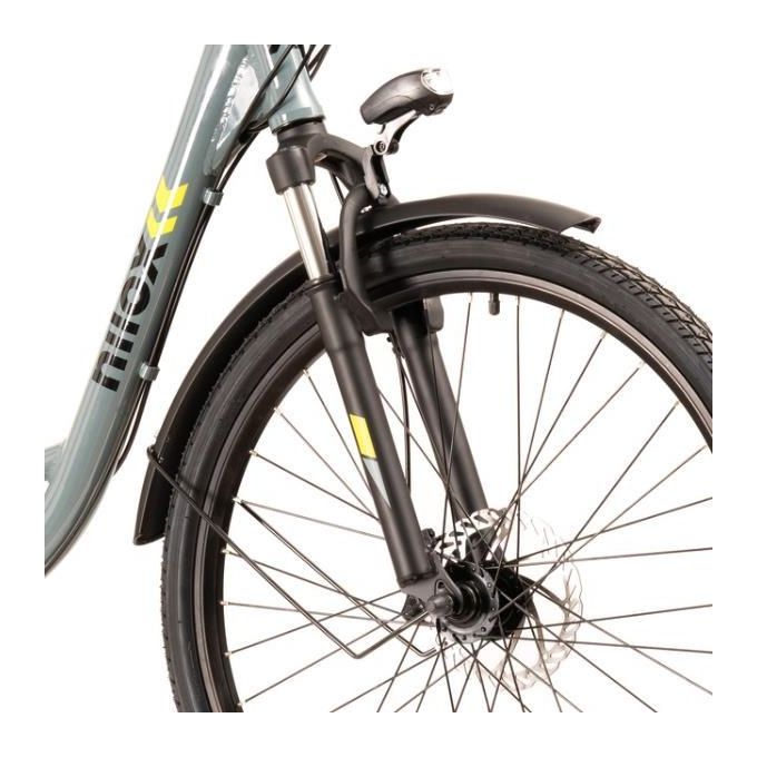 Nilox, E-Bike X7 f, Trekking Bike con Pedalata Assistita, 80 km di Autonomia, Fino a 25 km-h, Motore Bafang 36 V 250 W, Batteria al Litio LG da 36 V- 12.8 Ah, Copertoni Semi Tassellati 26'' x 1.75