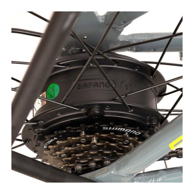 Nilox, E-Bike X7 f, Trekking Bike con Pedalata Assistita, 80 km di Autonomia, Fino a 25 km-h, Motore Bafang 36 V 250 W, Batteria al Litio LG da 36 V- 12.8 Ah, Copertoni Semi Tassellati 26'' x 1.75