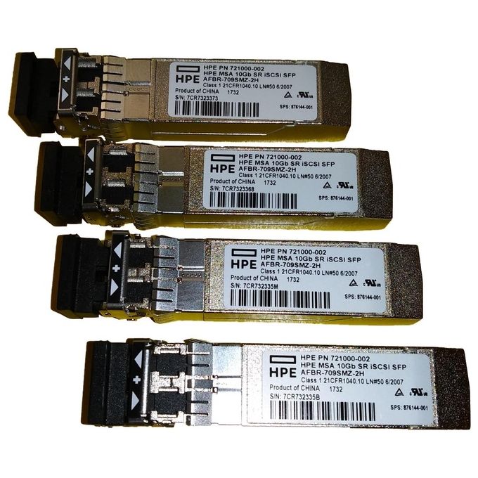 HP MSA 10Gb Short Range iSCSI SFP+ 4Pk XCVR