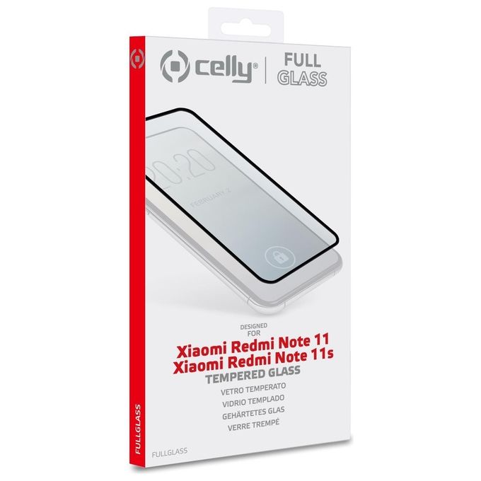 Celly Full Glass per Redmi Note 11 Note 11s Black