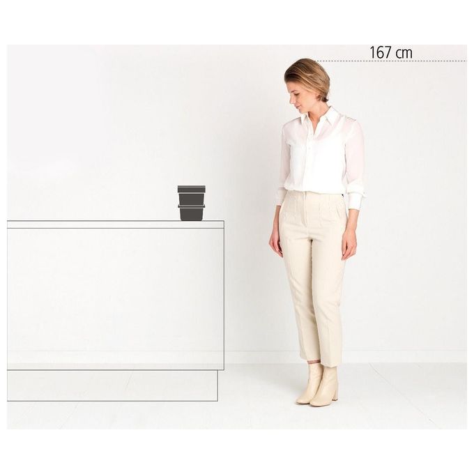 Brabantia Sort e Go Contenitore per Rifiuti Grigio Chiaro 3 Litri